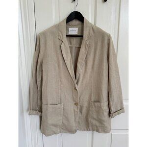 Velvet by Graham & Spencer Linen Blazer, Size M